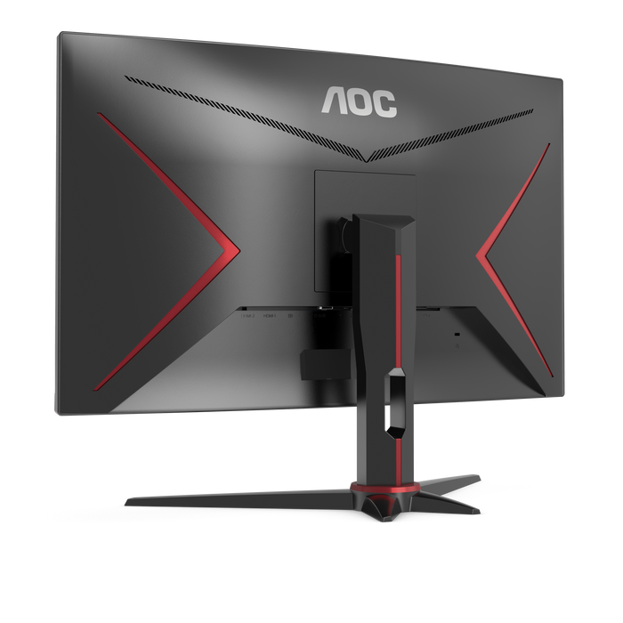 AOC 27" FHD Curved Gaming Monitor - Black & Red | C27G2ZE/BK from AOC - DID Electrical