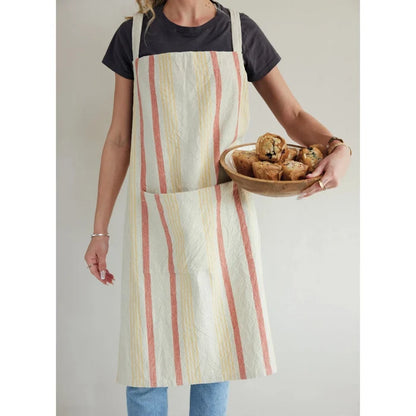 Apron - Striped on model