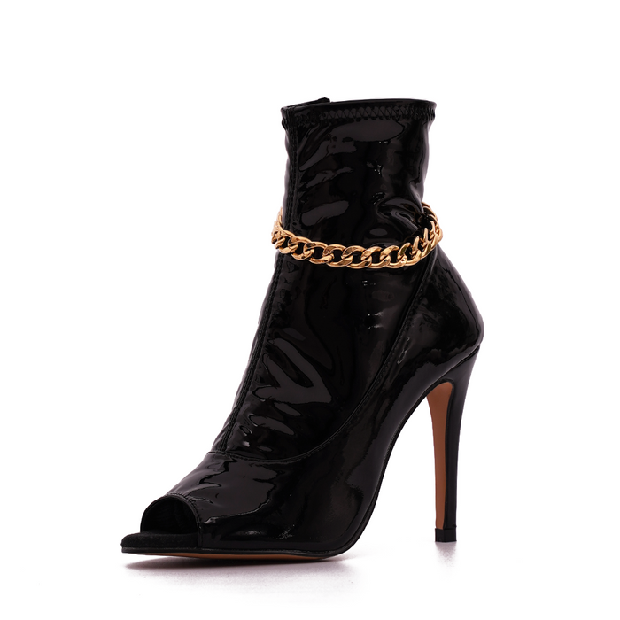 Aria - Chaînes dorées - Talons stilettos - Prête à expédier