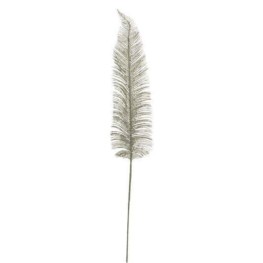 Atmosphera 75cm Glitter Fern Branch Green