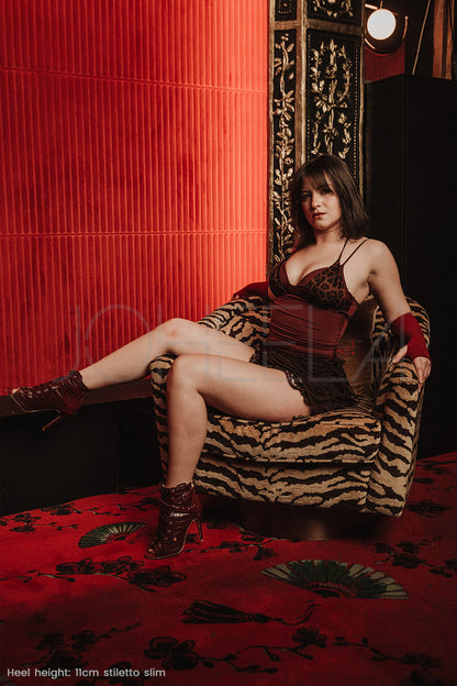 Audrey bordeaux - Talons stilettos - Personnalisable