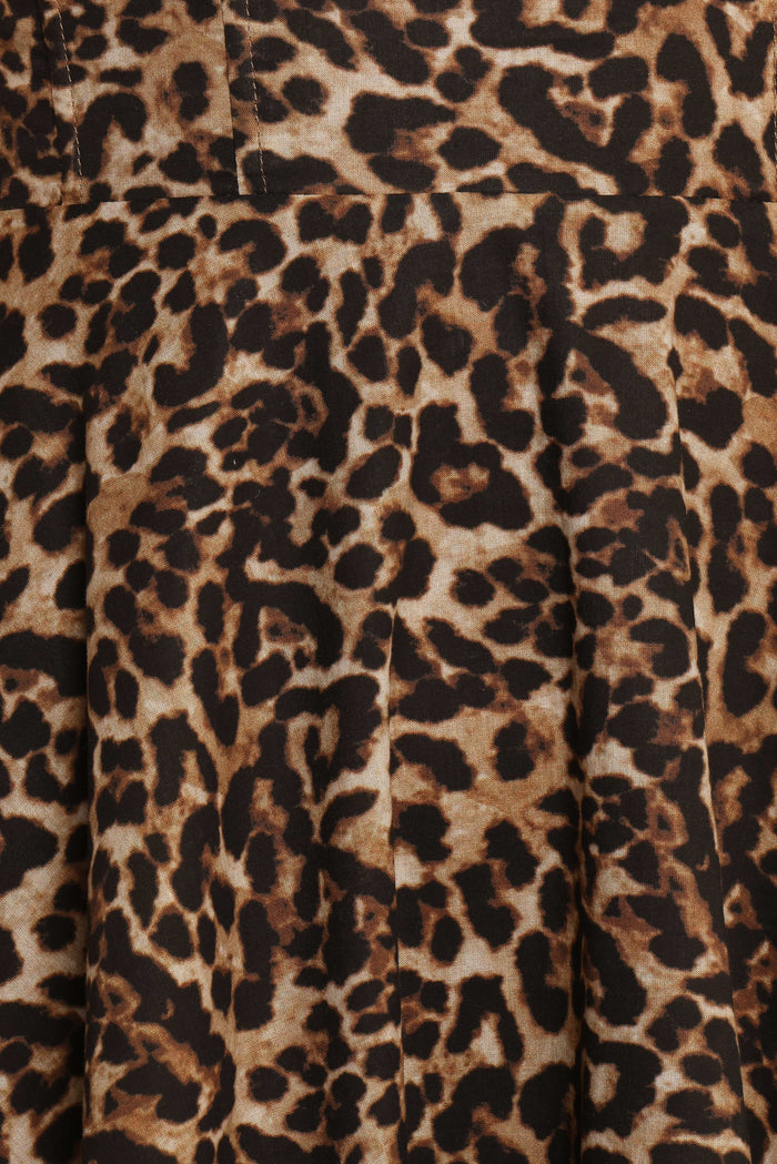 Petal and Pup USA DRESSES Ayana Midi Dress - Leopard (Hold for Rack)