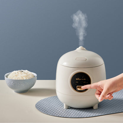 BEAR 1.2L Rice Cooker, Mini Rice Cooker with non-stick Inner Pot, Compact & Portable (DFB-B12W1)