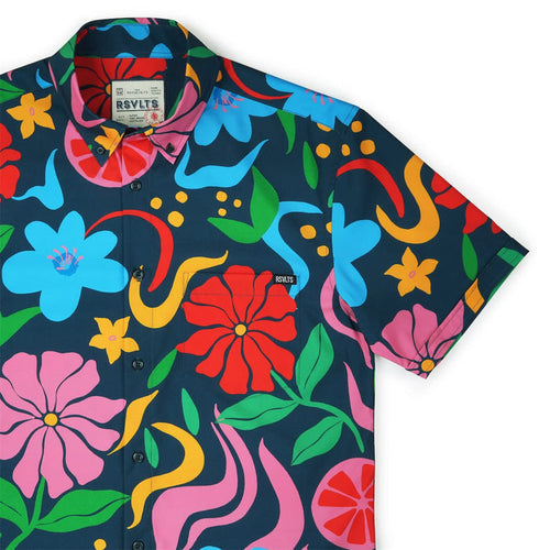 RSVLTS XS RSVLTS Short Sleeve Shirt BIG Groovy Garden – KUNUFLEX Short Sleeve Shirt BIG Groovy Garden – KUNUFLEX Short Sleeve Shirt