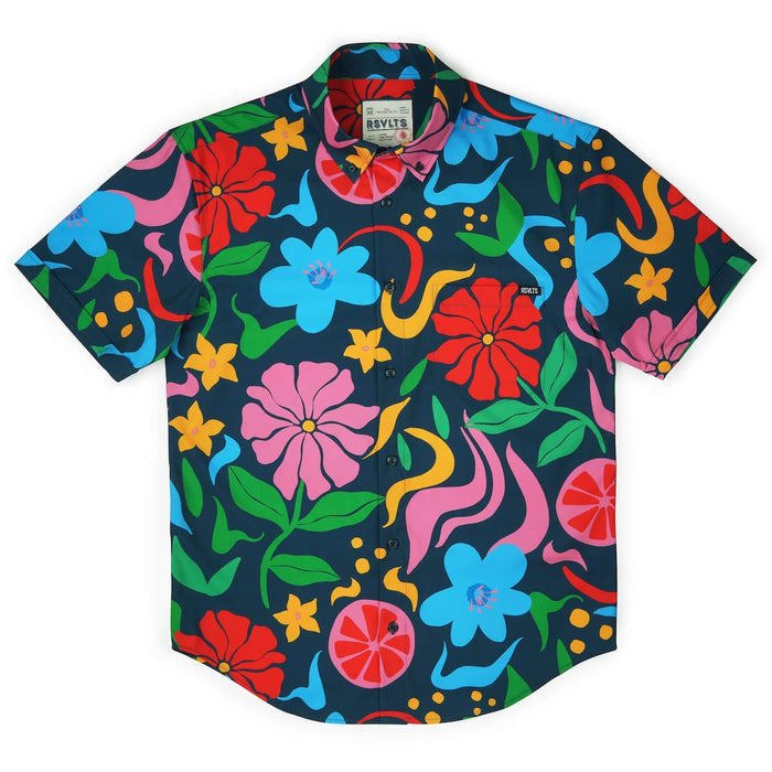 RSVLTS RSVLTS Short Sleeve Shirt BIG Groovy Garden – KUNUFLEX Short Sleeve Shirt BIG Groovy Garden – KUNUFLEX Short Sleeve Shirt