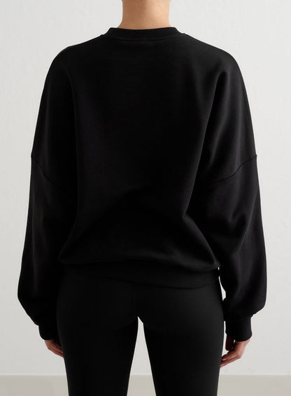 Black Apparel Terry Sweatshirt