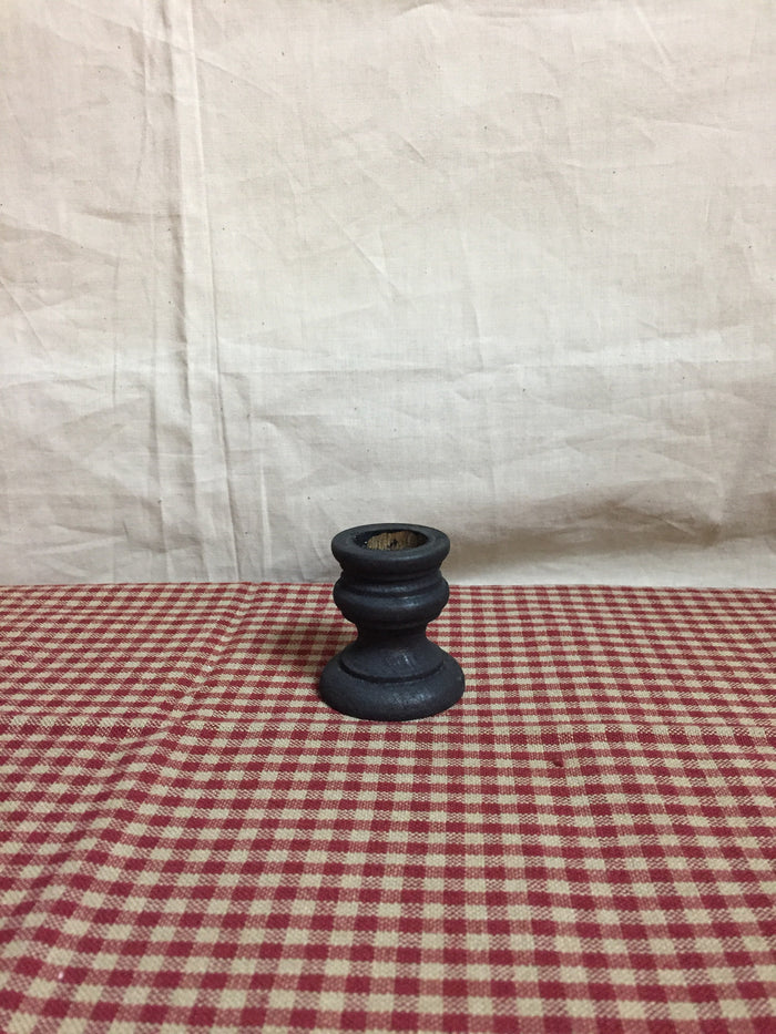 Black Wooden Taper Holder