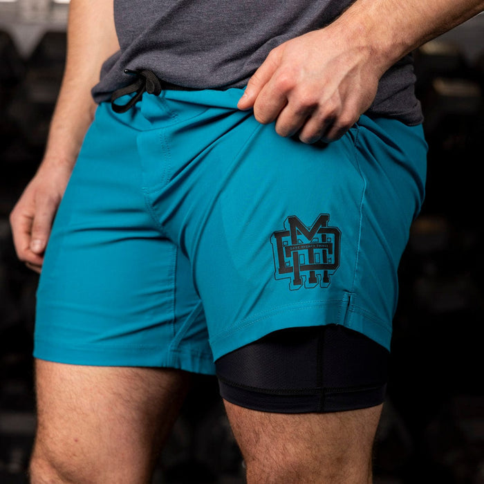 RSVLTS RSVLTS DMT Training Shorts Blue Ribbon – V1 Lined Training Shorts Blue Ribbon – V1 Lined Training Shorts