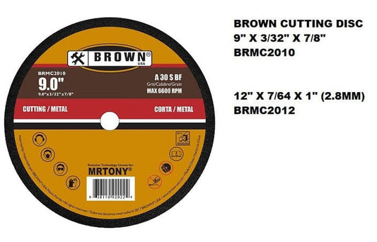 Brown's Cutting Disc, Blade Flat Cutting Metal MEGA