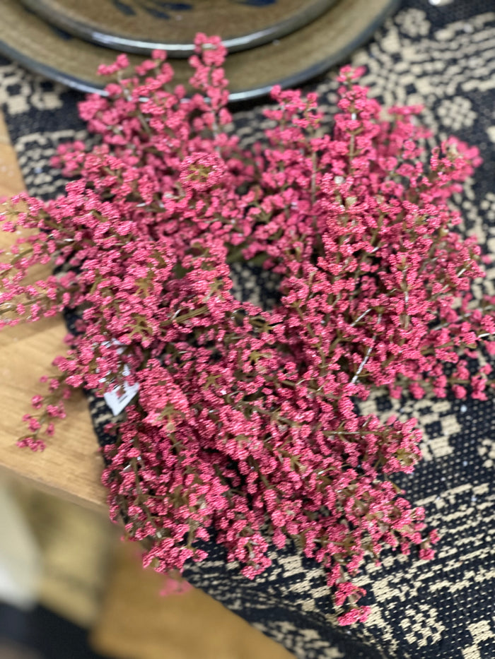 Burting Astilbe Candle Ring - Sangria