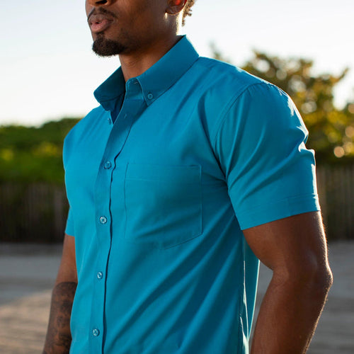RSVLTS RSVLTS Cabana Collection "Cool Water" – KUNUFLEX Short Sleeve Shirt