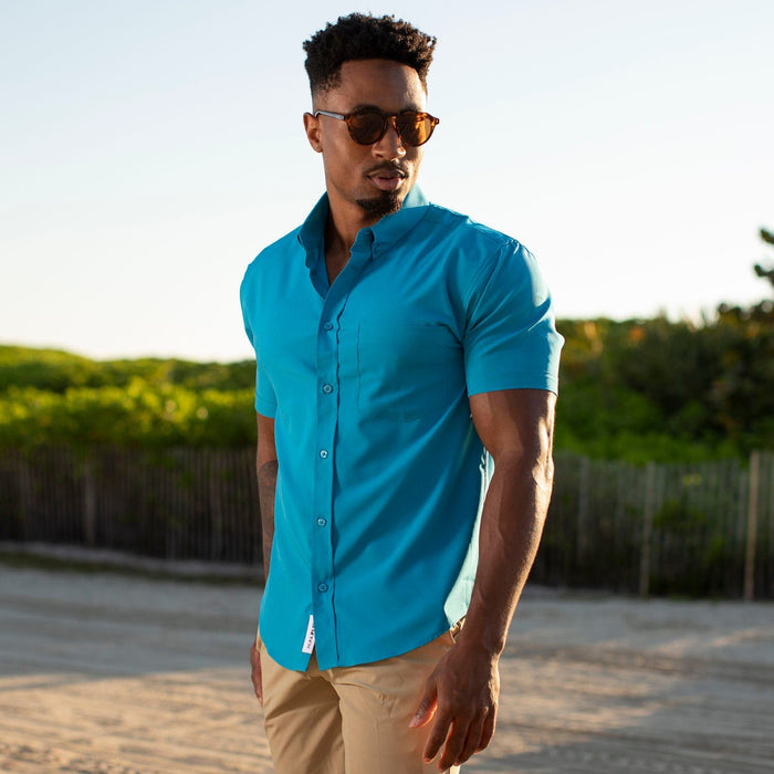 RSVLTS RSVLTS Cabana Collection "Cool Water" – KUNUFLEX Short Sleeve Shirt