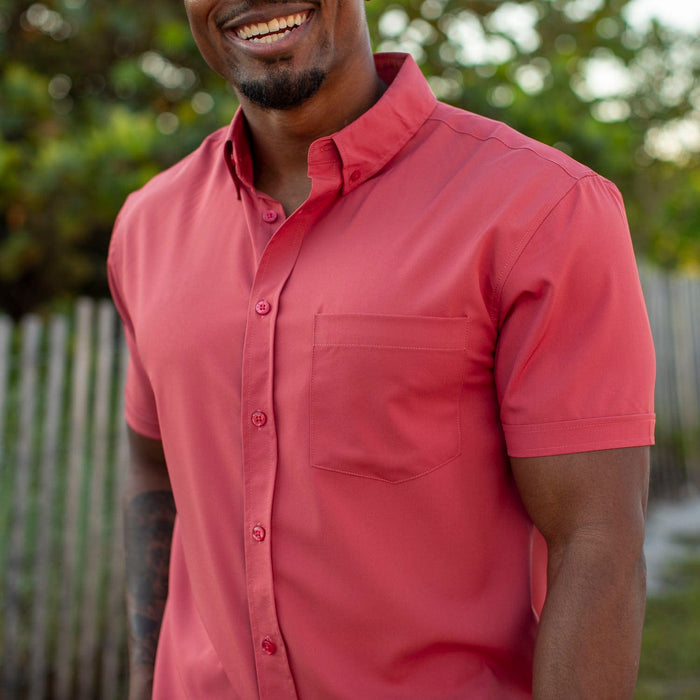 RSVLTS RSVLTS Cabana Collection "Siesta Red" – KUNUFLEX Short Sleeve Shirt