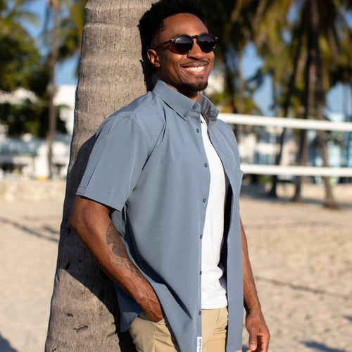 RSVLTS RSVLTS Cabana Collection "Summer Storm" – KUNUFLEX Short Sleeve Shirt
