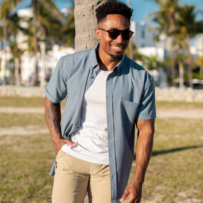 RSVLTS RSVLTS Cabana Collection "Summer Storm" – KUNUFLEX Short Sleeve Shirt