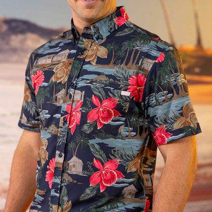 RSVLTS RSVLTS Short Sleeve Shirt Cabana Noir – KUNUFLEX Short Sleeve Shirt Cabana Noir – KUNUFLEX Short Sleeve Shirt