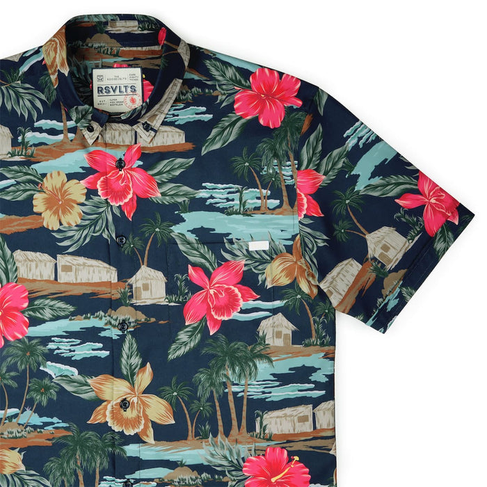RSVLTS XS RSVLTS Short Sleeve Shirt Cabana Noir – KUNUFLEX Short Sleeve Shirt Cabana Noir – KUNUFLEX Short Sleeve Shirt
