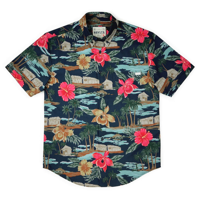 RSVLTS RSVLTS Short Sleeve Shirt Cabana Noir – KUNUFLEX Short Sleeve Shirt Cabana Noir – KUNUFLEX Short Sleeve Shirt