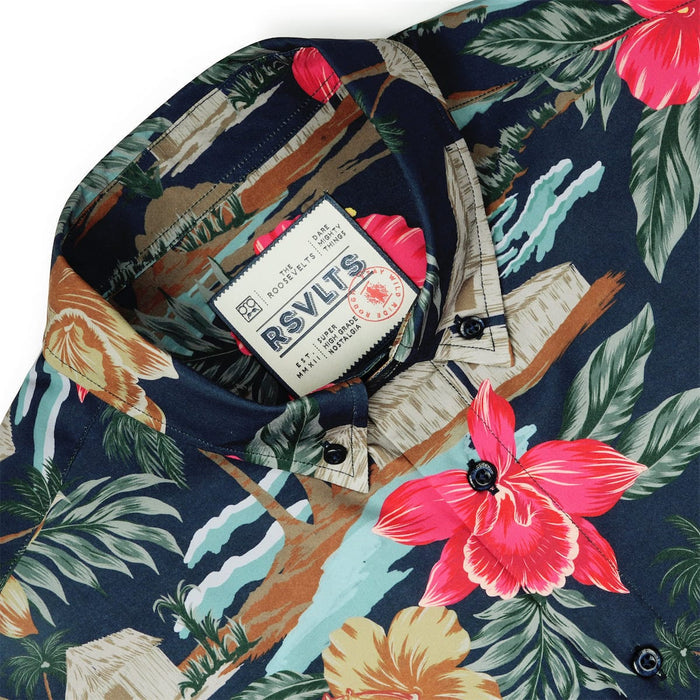 RSVLTS RSVLTS Short Sleeve Shirt Cabana Noir – KUNUFLEX Short Sleeve Shirt Cabana Noir – KUNUFLEX Short Sleeve Shirt