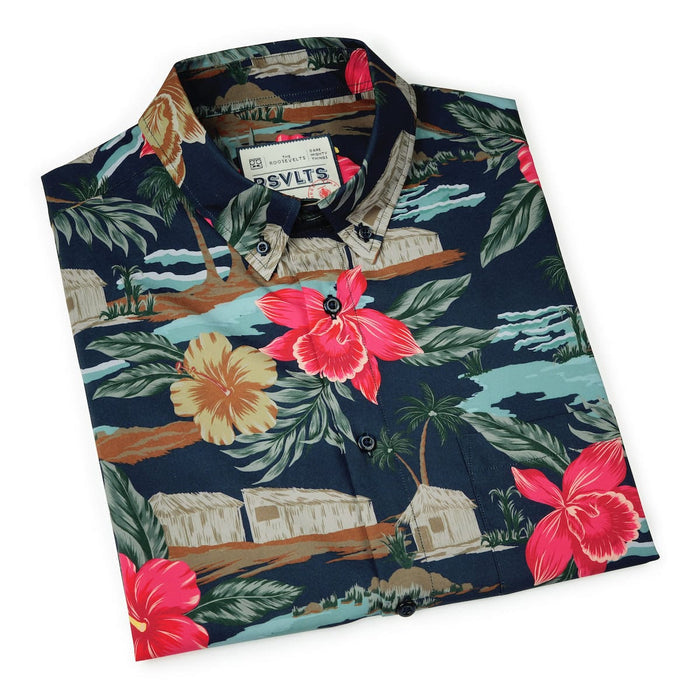 RSVLTS RSVLTS Short Sleeve Shirt Cabana Noir – KUNUFLEX Short Sleeve Shirt Cabana Noir – KUNUFLEX Short Sleeve Shirt