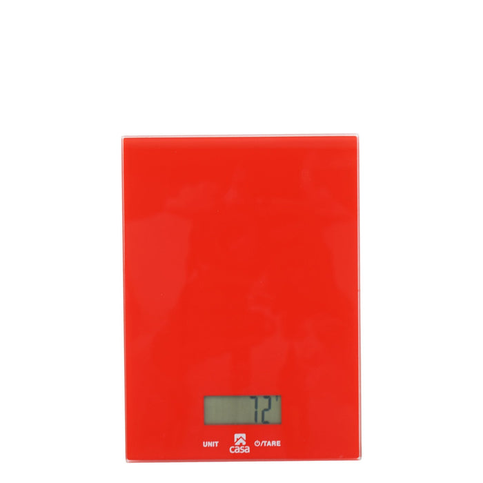 Casa Kitchen Scale LCD Screen - Red