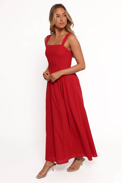 Petal and Pup USA DRESSES Caty Maxi Dress - Red