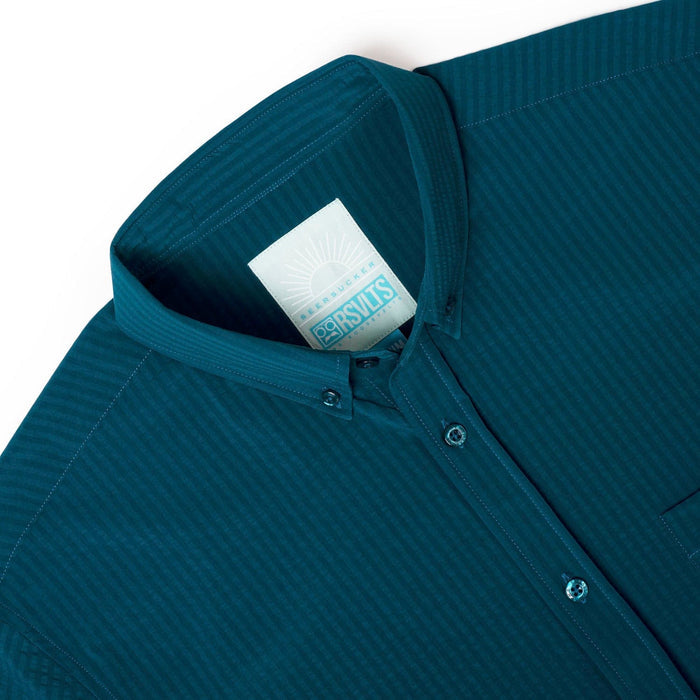 RSVLTS RSVLTS Chesapeake Bay _ Stretch Seersucker Short Sleeve Shirt