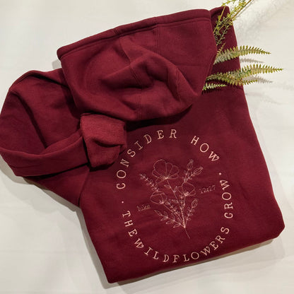 Consider the Wildflowers- Embroidered Sweatshirt