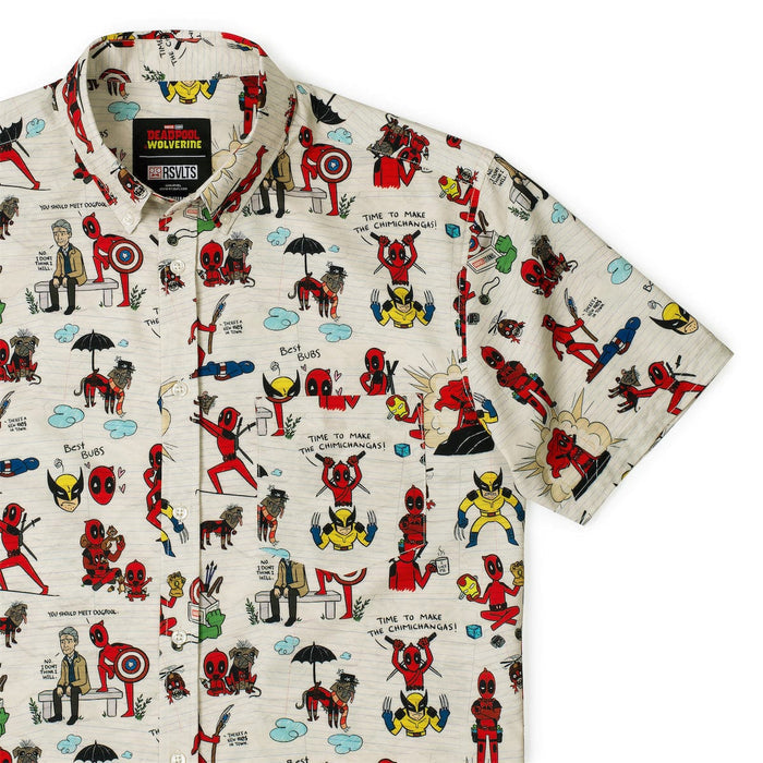 RSVLTS XS Marvel Short Sleeve Shirt Deadpool & Wolverine "Wade's World" – KUNUFLEX Short Sleeve Shirt