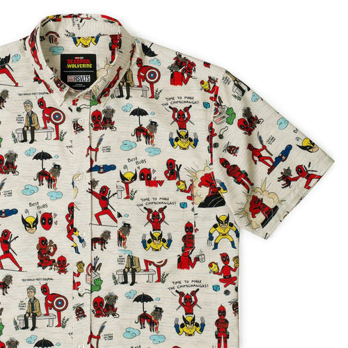 RSVLTS XS Marvel Short Sleeve Shirt Deadpool & Wolverine "Wade's World" – KUNUFLEX Short Sleeve Shirt