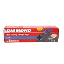 Diamond Ultra Strong Garbage Bags (8 Jumbo Bags) - 01090063406 Pie's Variety Store