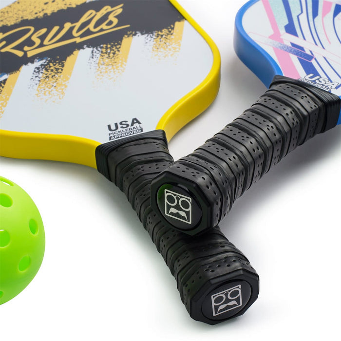 RSVLTS RSVLTS® Breakfast Balls Pickleball Collection "Blue Yellow" _ Pickleball Paddle Set Breakfast Balls Pickleball Collection "Blue Yellow" _ Pickleball Paddle Set