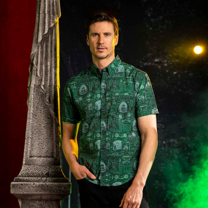 RSVLTS Marvel Short Sleeve Shirt Doctor Doom "Doom-prints" – KUNUFLEX Short Sleeve Shirt Doctor Doom "Doom-prints" – KUNUFLEX Short Sleeve Shirt