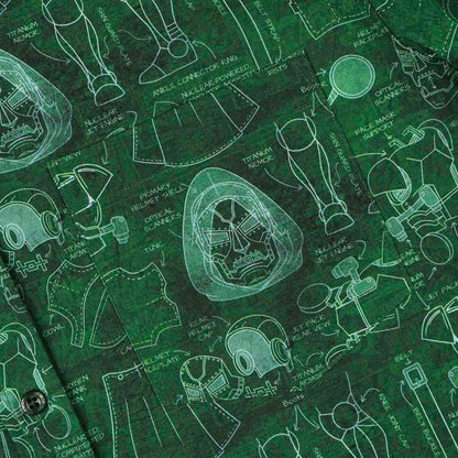 RSVLTS Marvel Short Sleeve Shirt Dr. Doom "Doom-prints" – KUNUFLEX Short Sleeve Shirt Dr. Doom "Doom-prints" – KUNUFLEX Short Sleeve Shirt