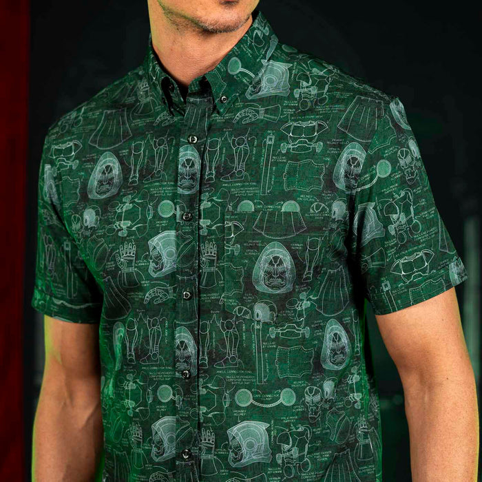 RSVLTS Marvel Short Sleeve Shirt Doctor Doom "Doom-prints" – KUNUFLEX Short Sleeve Shirt Doctor Doom "Doom-prints" – KUNUFLEX Short Sleeve Shirt