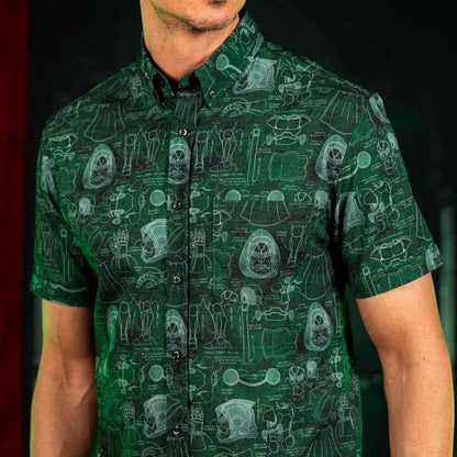RSVLTS Marvel Short Sleeve Shirt Doctor Doom "Doom-prints" – KUNUFLEX Short Sleeve Shirt Doctor Doom "Doom-prints" – KUNUFLEX Short Sleeve Shirt