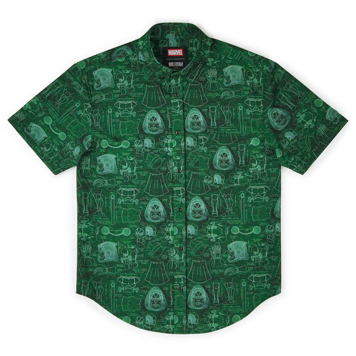 RSVLTS Marvel Short Sleeve Shirt Dr. Doom "Doom-prints" – KUNUFLEX Short Sleeve Shirt Dr. Doom "Doom-prints" – KUNUFLEX Short Sleeve Shirt