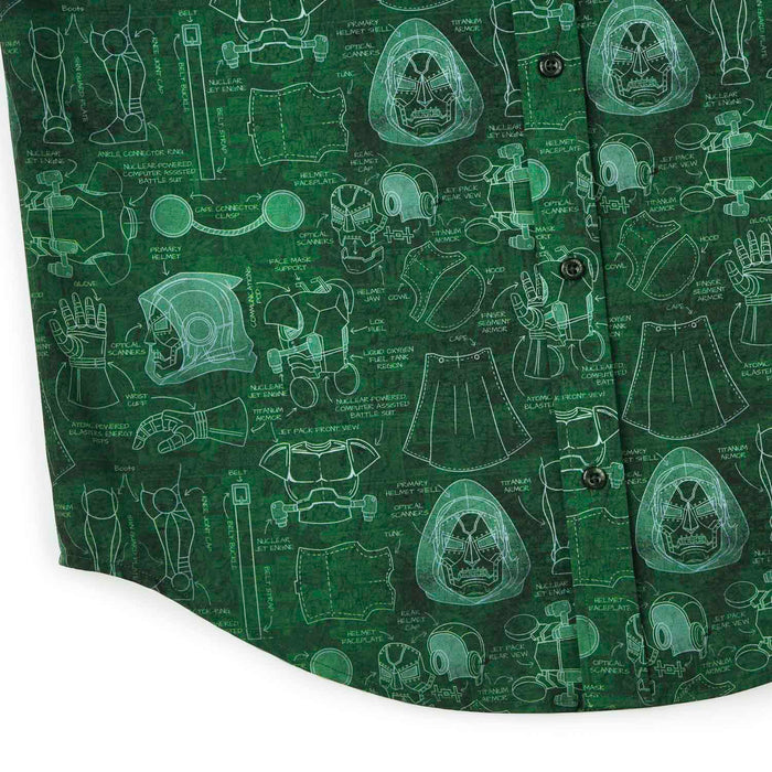 RSVLTS Marvel Short Sleeve Shirt Dr. Doom "Doom-prints" – KUNUFLEX Short Sleeve Shirt Dr. Doom "Doom-prints" – KUNUFLEX Short Sleeve Shirt