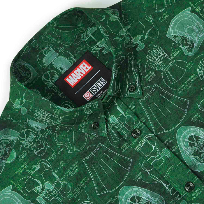 RSVLTS Marvel Short Sleeve Shirt Dr. Doom "Doom-prints" – KUNUFLEX Short Sleeve Shirt Dr. Doom "Doom-prints" – KUNUFLEX Short Sleeve Shirt