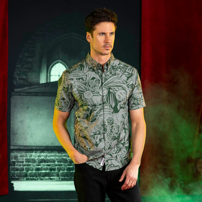 RSVLTS Marvel Short Sleeve Shirt Doctor Doom "Impending Doom" – KUNUFLEX Short Sleeve Shirt Doctor Doom "Impending Doom" – KUNUFLEX Short Sleeve Shirt