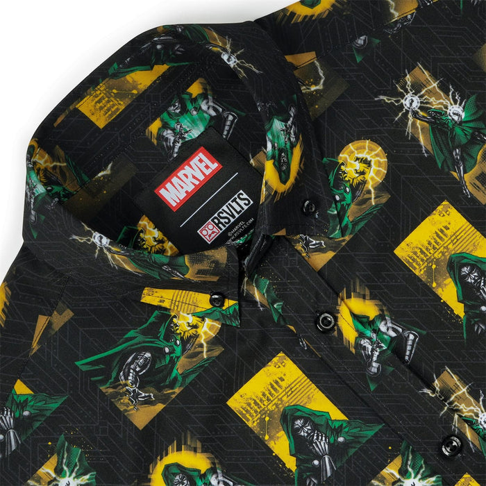 RSVLTS Marvel Short Sleeve Shirt Dr. Doom "Shock Doc" – KUNUFLEX Short Sleeve Shirt Dr. Doom "Shock Doc" – KUNUFLEX Short Sleeve Shirt