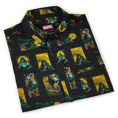 RSVLTS Marvel Short Sleeve Shirt Dr. Doom "Shock Doc" – KUNUFLEX Short Sleeve Shirt Dr. Doom "Shock Doc" – KUNUFLEX Short Sleeve Shirt