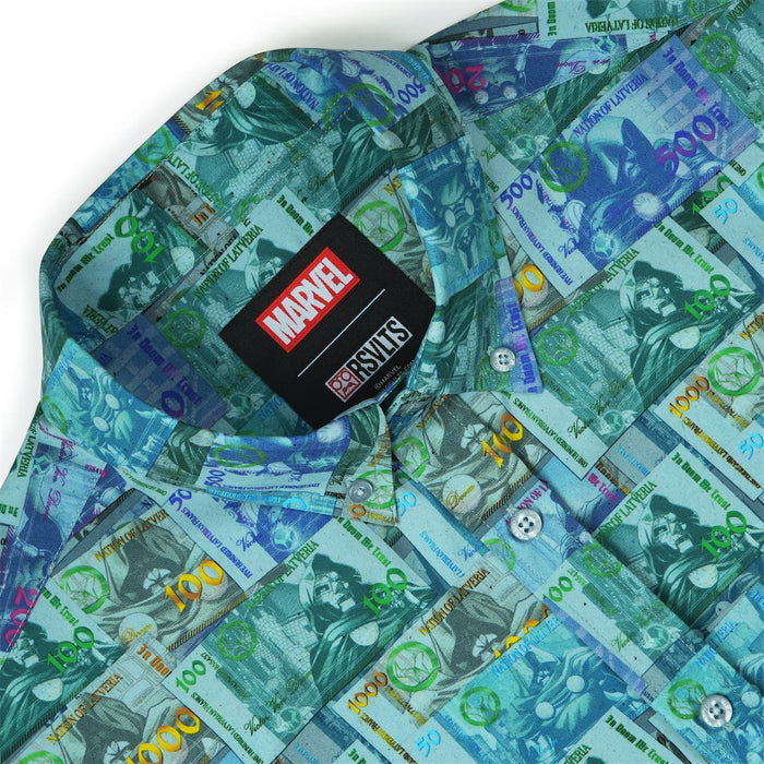 RSVLTS Marvel Short Sleeve Shirt Dr. Doom "Victor's Spoils" – KUNUFLEX Short Sleeve Shirt Dr. Doom "Victor's Spoils" – KUNUFLEX Short Sleeve Shirt
