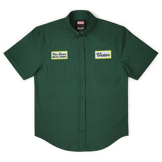 RSVLTS XS Marvel Short Sleeve Shirt Dr. Doom "Von Doom Metal Works" – KUNUFLEX Short Sleeve Shirt Dr. Doom "Von Doom Metal Works" – KUNUFLEX Short Sleeve Shirt