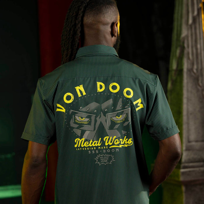 RSVLTS Marvel Short Sleeve Shirt Doctor Doom "Von Doom Metal Works" – KUNUFLEX Short Sleeve Shirt Doctor Doom "Von Doom Metal Works" – KUNUFLEX Short Sleeve Shirt