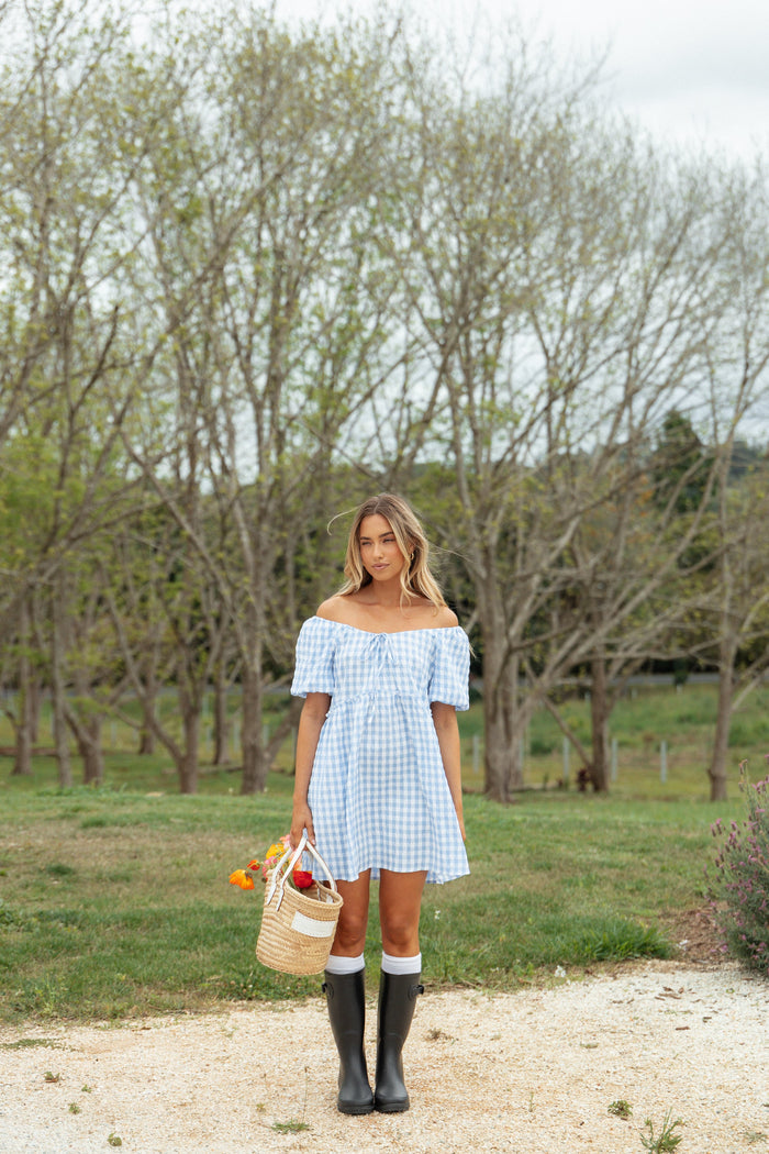 Petal and Pup USA DRESSES Dorothea Mini Dress - Blue (Hold for Amazon)