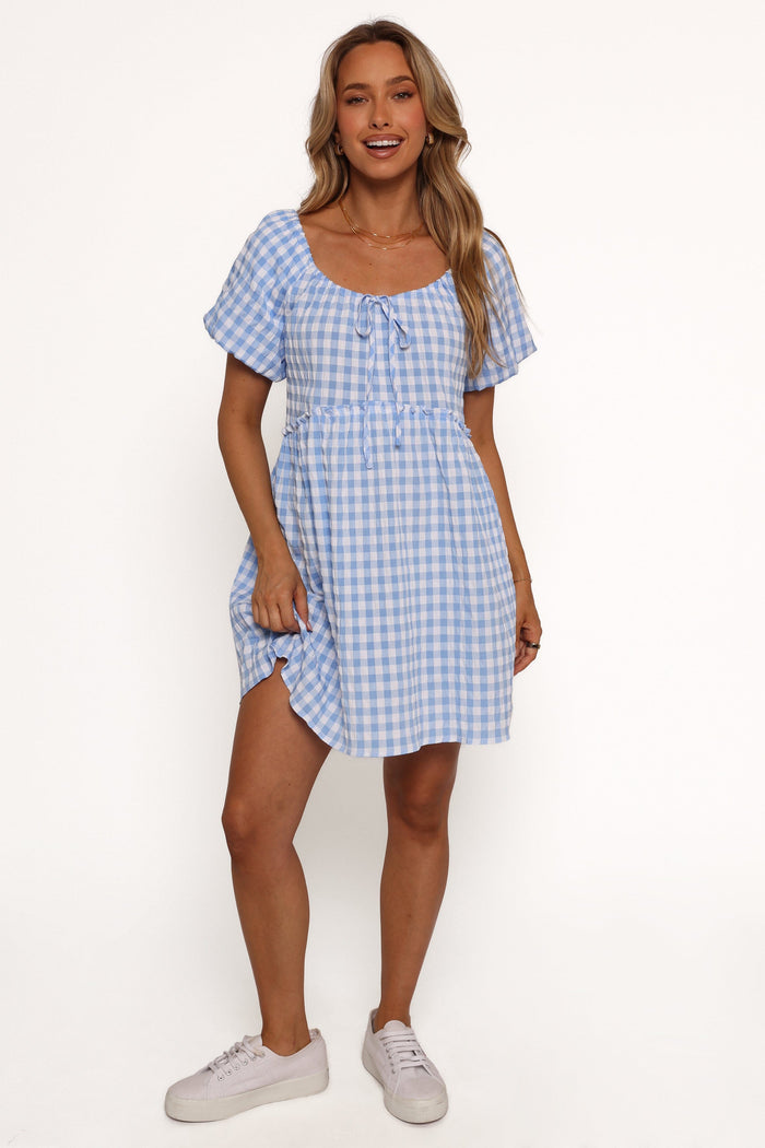 Petal and Pup USA DRESSES Dorothea Mini Dress - Blue (Hold for Amazon)