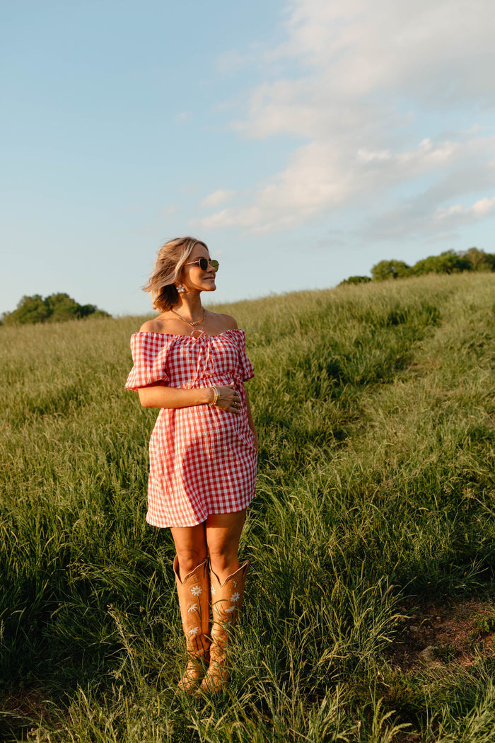 Petal and Pup USA DRESSES Dorothea Mini Dress - Red