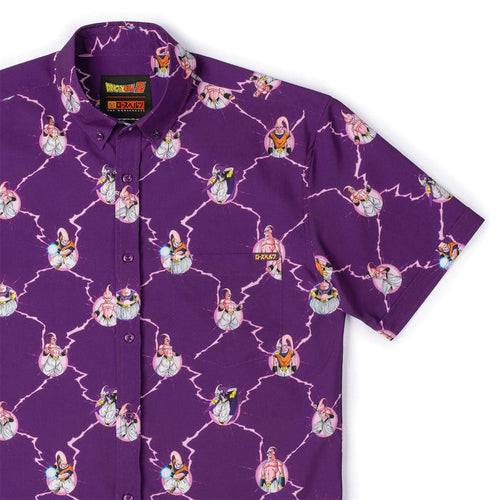 RSVLTS XS Dragon Ball Z Short Sleeve Shirt Dragon Ball Z "The Many Forms of Buu" – KUNUFLEX Short Sleeve Shirt Dragon Ball Z "The Many Forms of Buu" – KUNUFLEX Short Sleeve Shirt