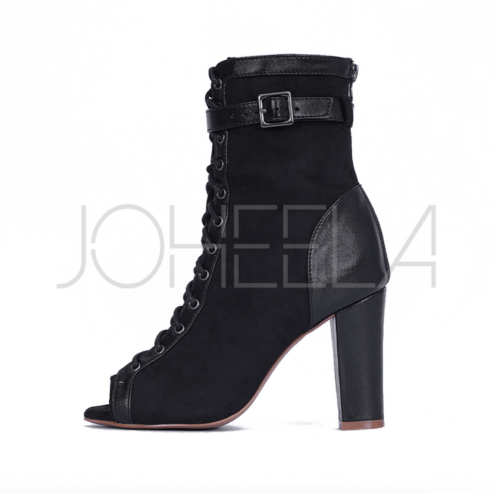 Emily noir - Talon épais - Personnalisable